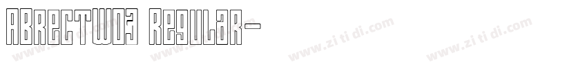 AbrectW03 Regular字体转换 AbrectW03 Regular字体转换